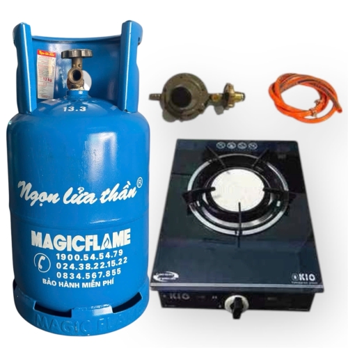 Trọn bộ bếp gas đơn kính giá rẻ